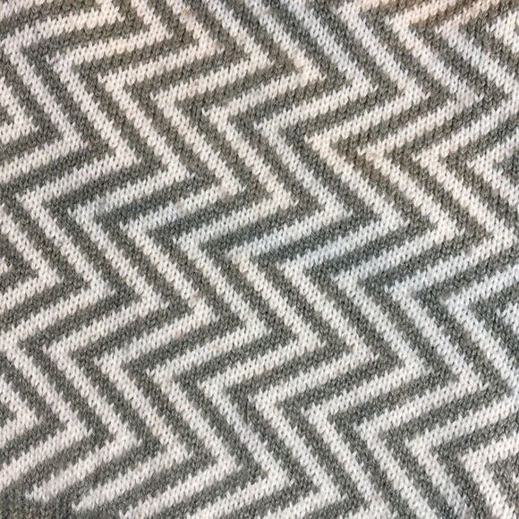 Gray & White Chevron Striped Dog Sweater - Picture 4 of 10